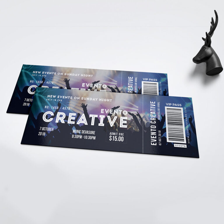 Live-Event-Ticket-Vorlage