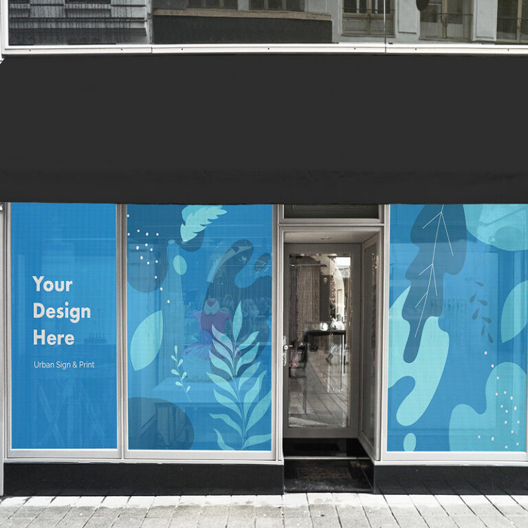 perforierter Vinyl-Fensteraufkleber