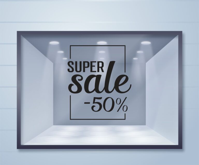 Rabatt-Aufkleber-Minimal-Super-Sale