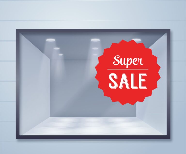 Rabatt-Aufkleber-Super-Verkauf